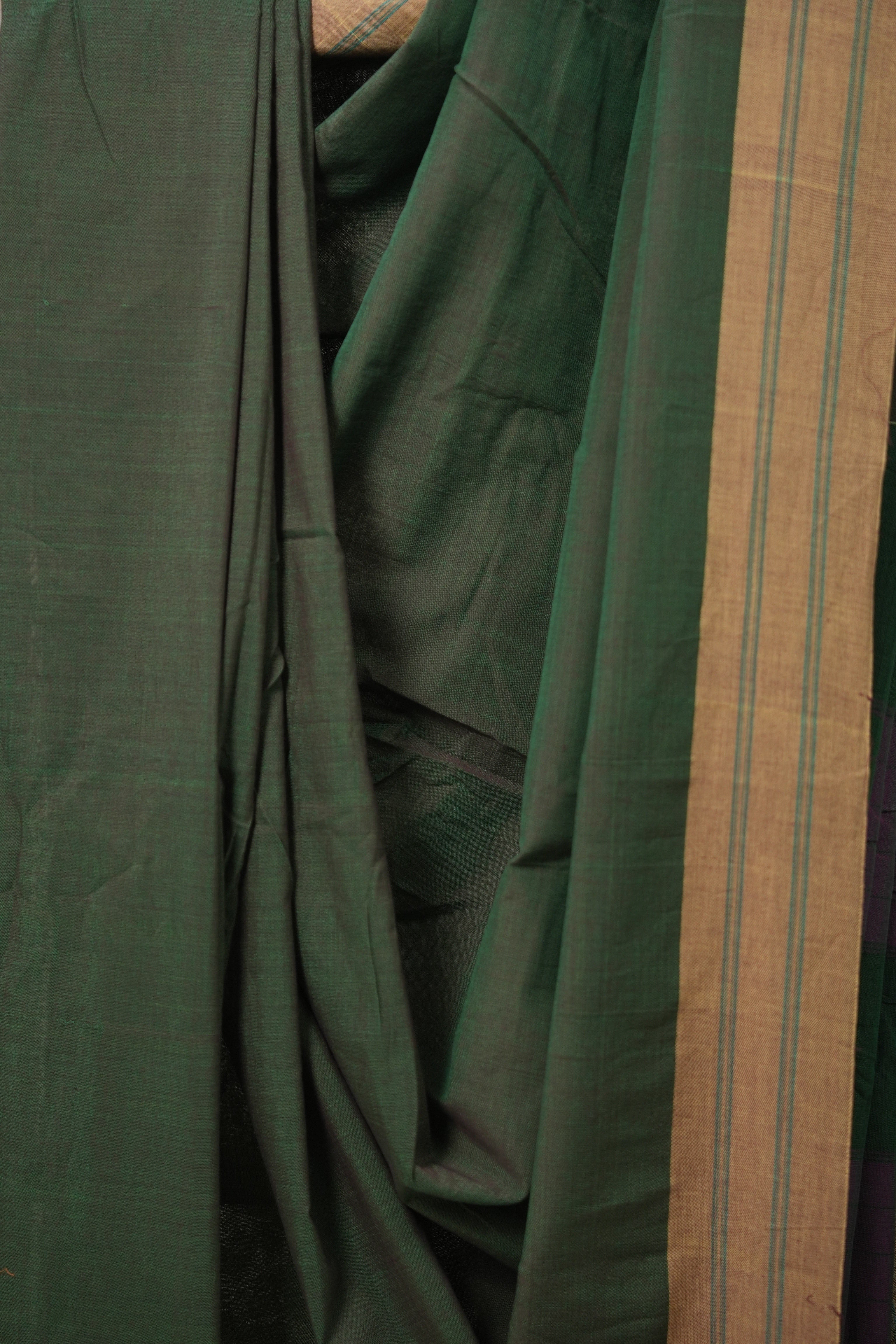Green Cotton Ilkal Saree  - SRGCIS678