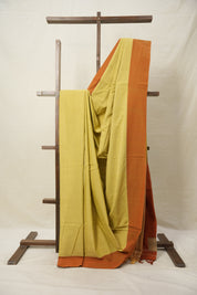 Yellow Cotton Ilkal Saree  - SRYCIS677