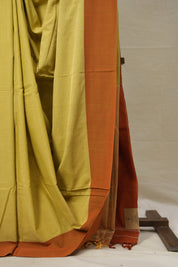 Yellow Cotton Ilkal Saree  - SRYCIS677