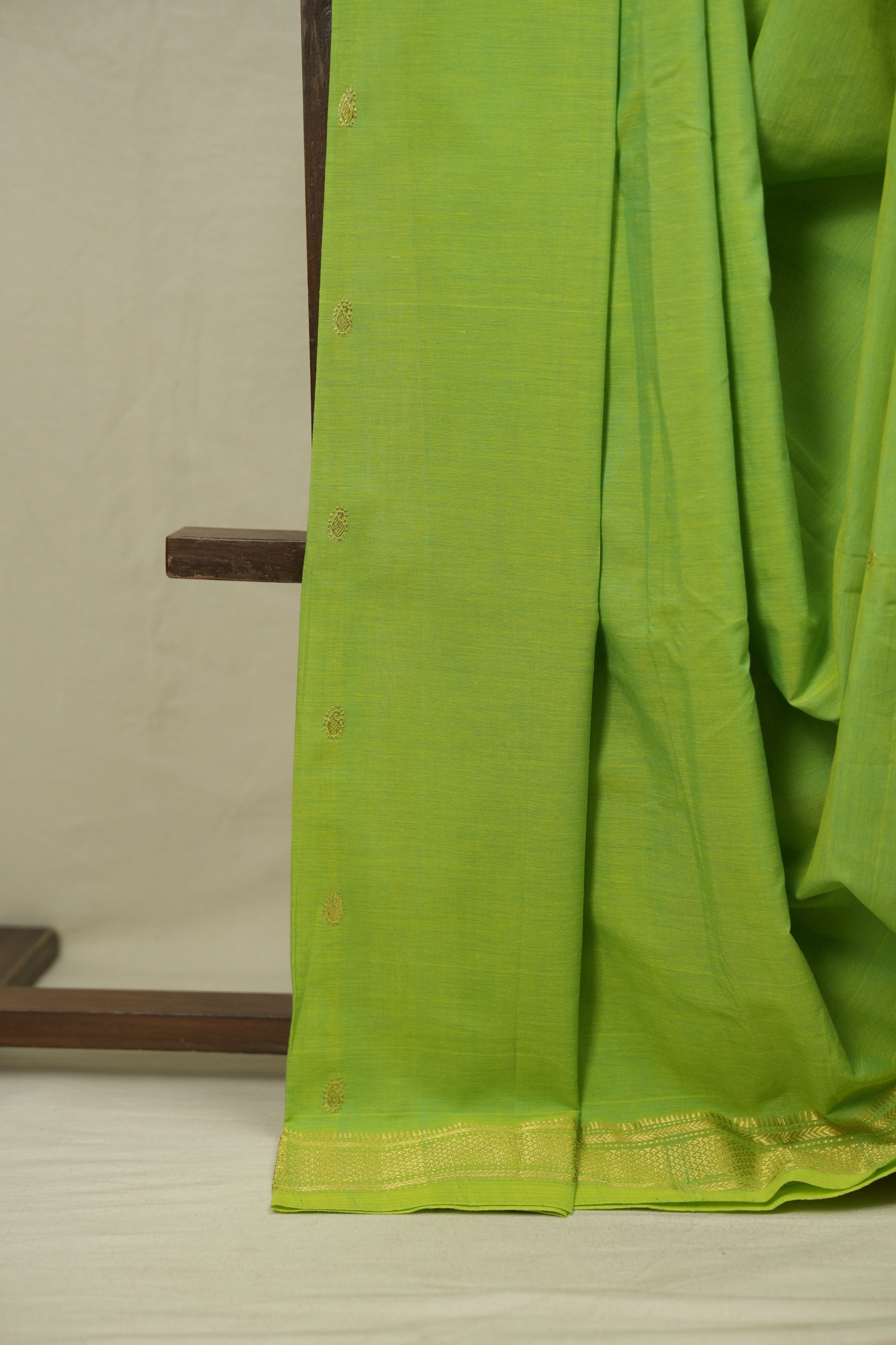 Pista Cotton Paithani Saree - SRPCPS795