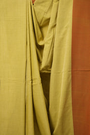 Yellow Cotton Ilkal Saree  - SRYCIS677