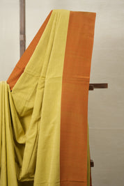 Yellow Cotton Ilkal Saree  - SRYCIS677