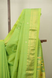 Pista Cotton Paithani Saree - SRPCPS795
