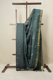 Green Tussar Silk Saree - SRGTSS1532