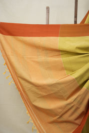 Yellow Cotton Ilkal Saree  - SRYCIS677