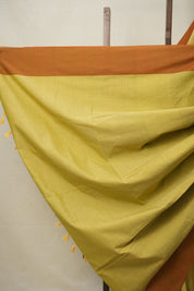 Yellow Cotton Ilkal Saree  - SRYCIS677