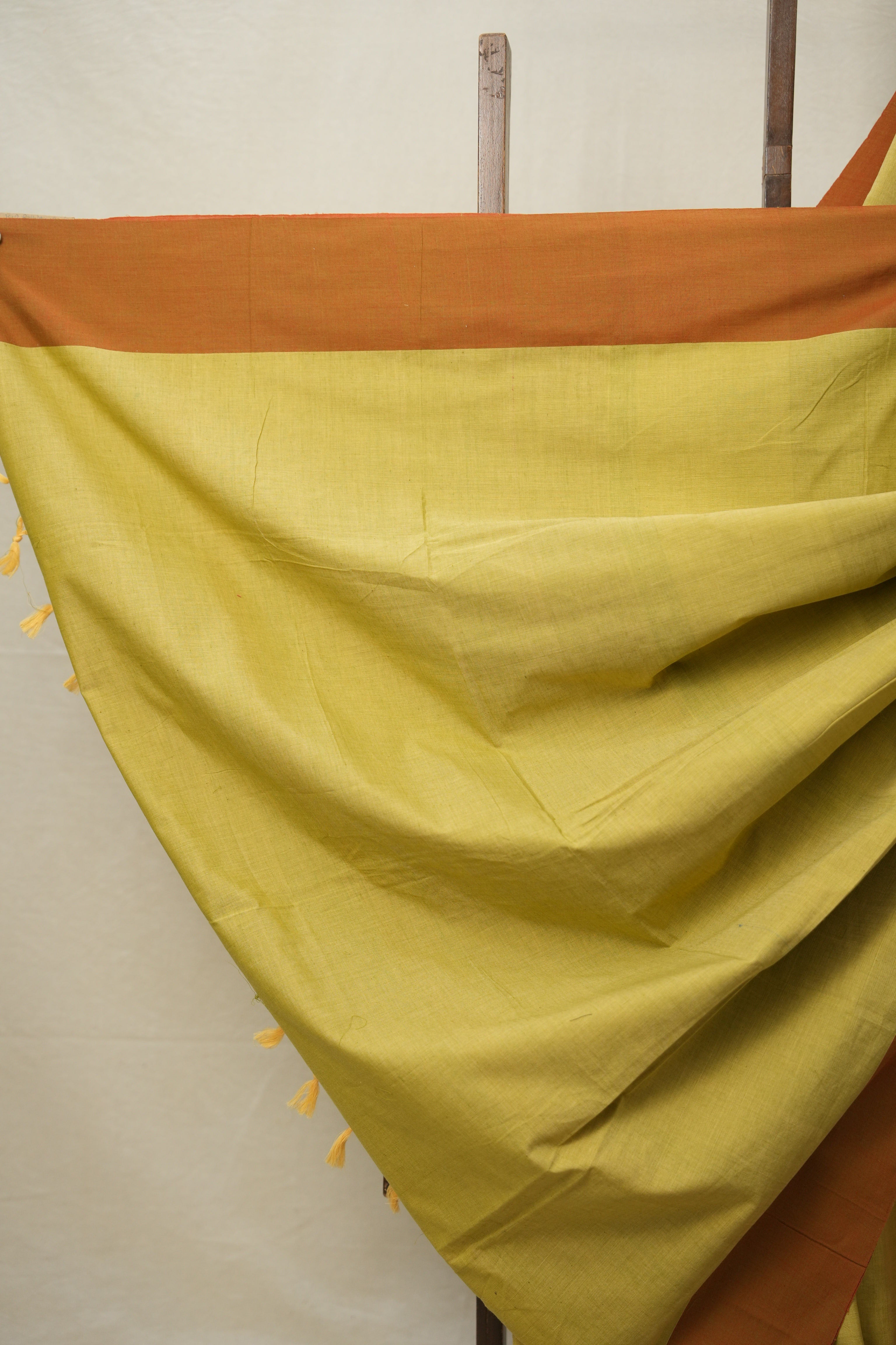 Yellow Cotton Ilkal Saree  - SRYCIS677