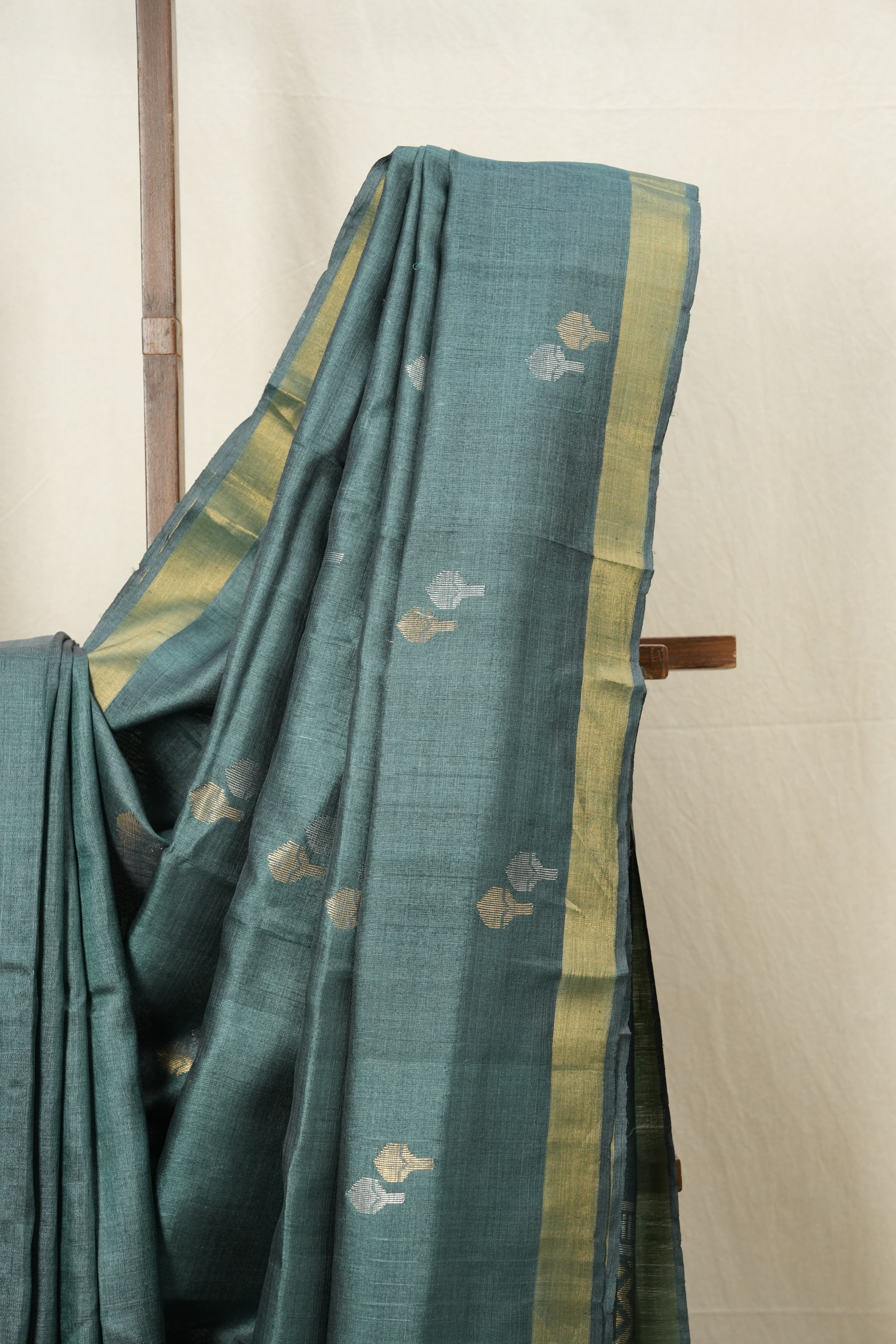 Green Tussar Silk Saree - SRGTSS1532