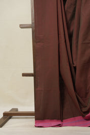 Maroon Cotton Ilkal Saree  - SRMCIS708
