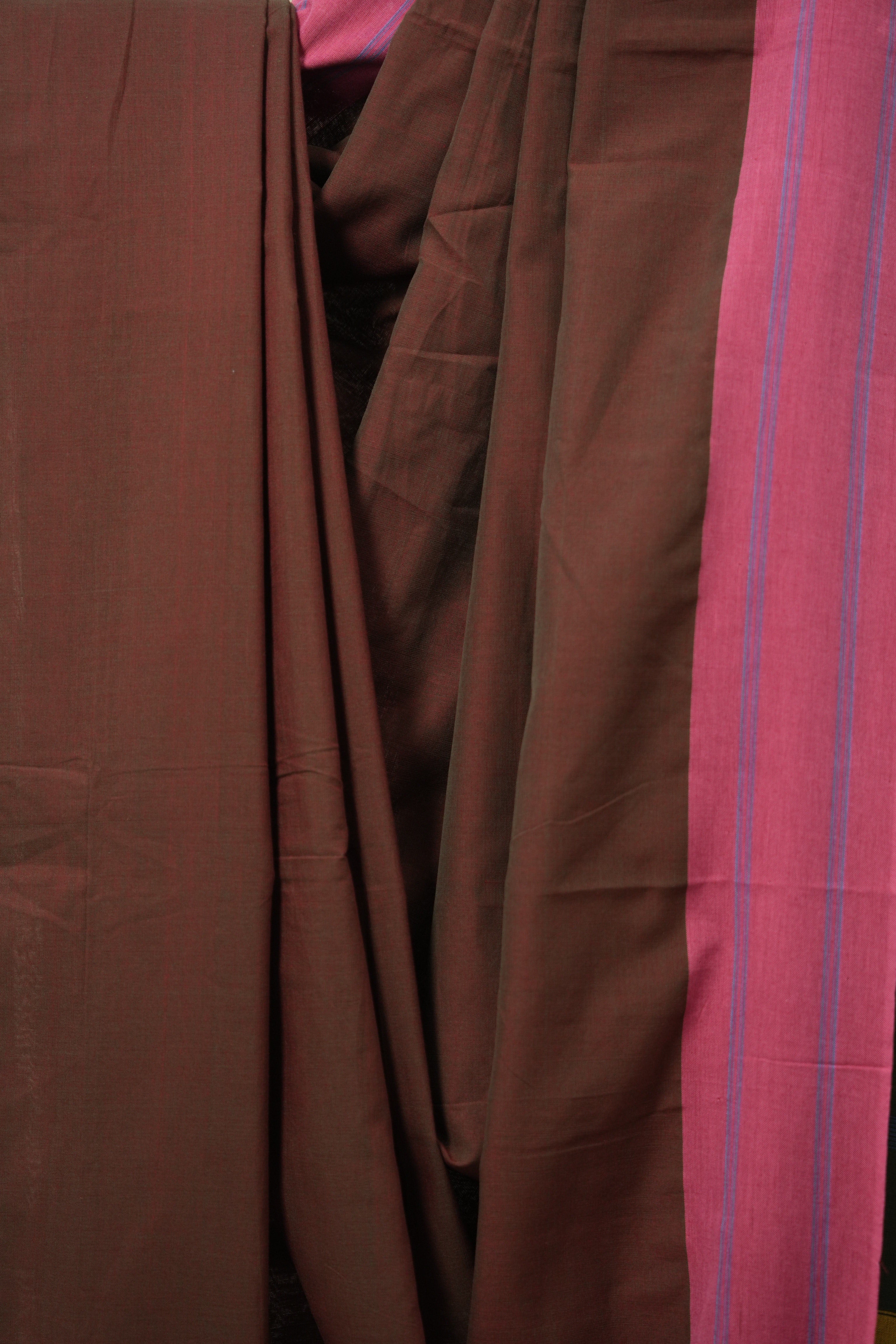 Maroon Cotton Ilkal Saree  - SRMCIS708