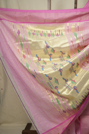 Baby Pink Cotton Paithani Saree - SRBPCPS798