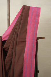 Maroon Cotton Ilkal Saree  - SRMCIS708