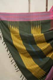 Maroon Cotton Ilkal Saree  - SRMCIS708