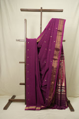 Rani Pink Cotton Paithani Saree - SRRPCPS791
