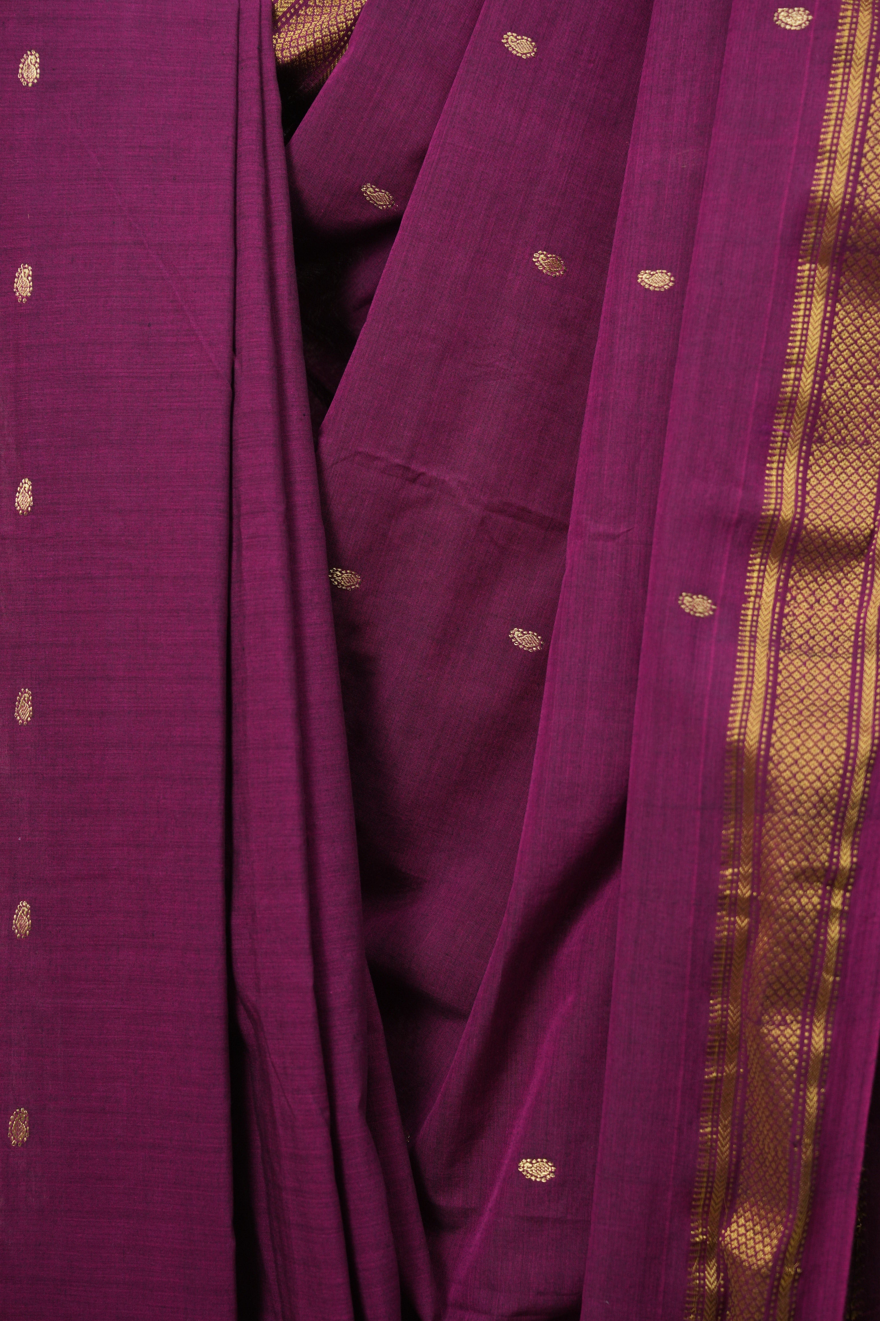 Rani Pink Cotton Paithani Saree - SRRPCPS791