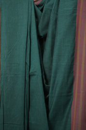 Green Cotton Ilkal Saree  - SRGCIS646