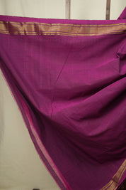 Rani Pink Cotton Paithani Saree - SRRPCPS791