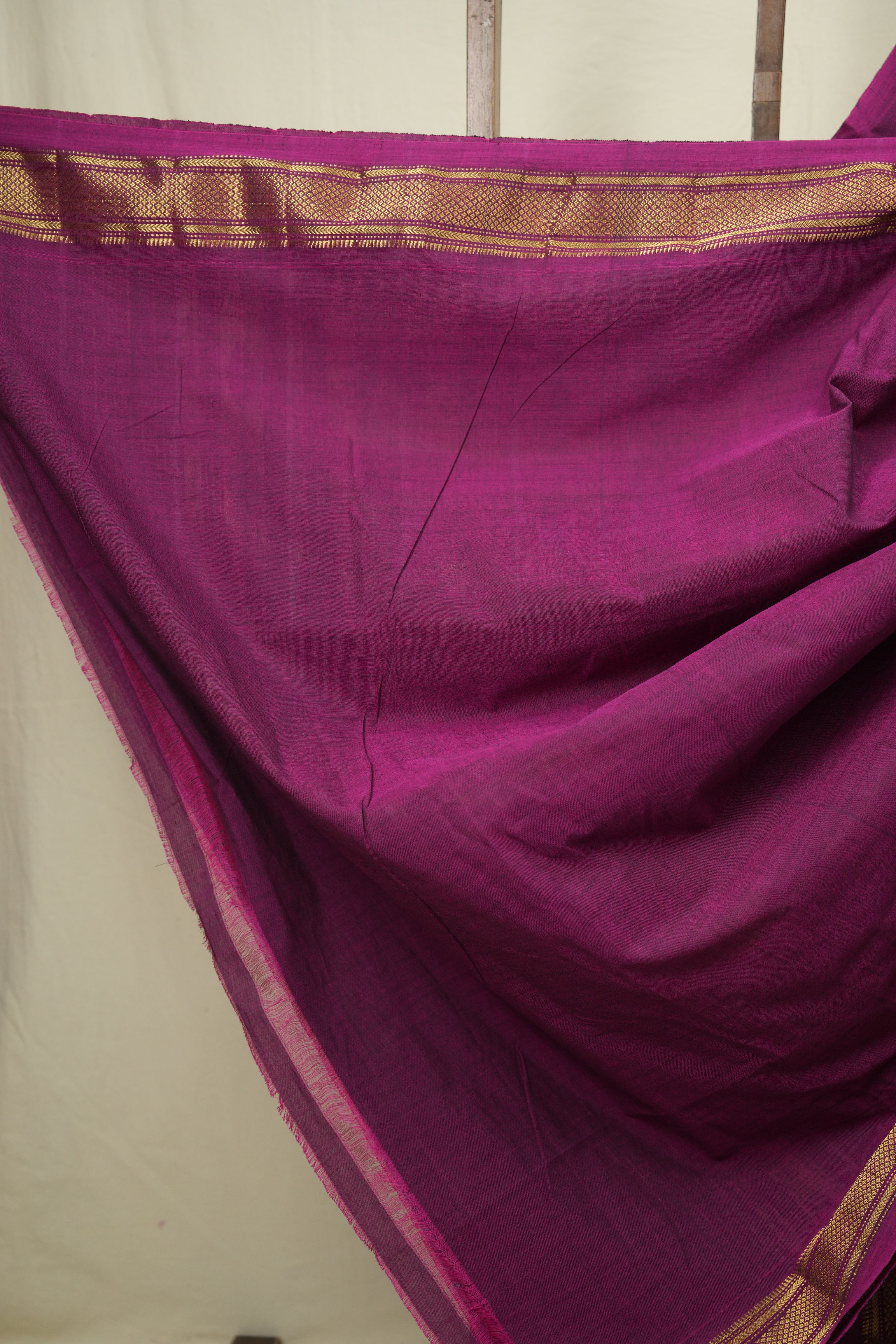 Rani Pink Cotton Paithani Saree - SRRPCPS791