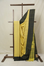 Yellow Bengal Cotton Saree - SRYBCS136