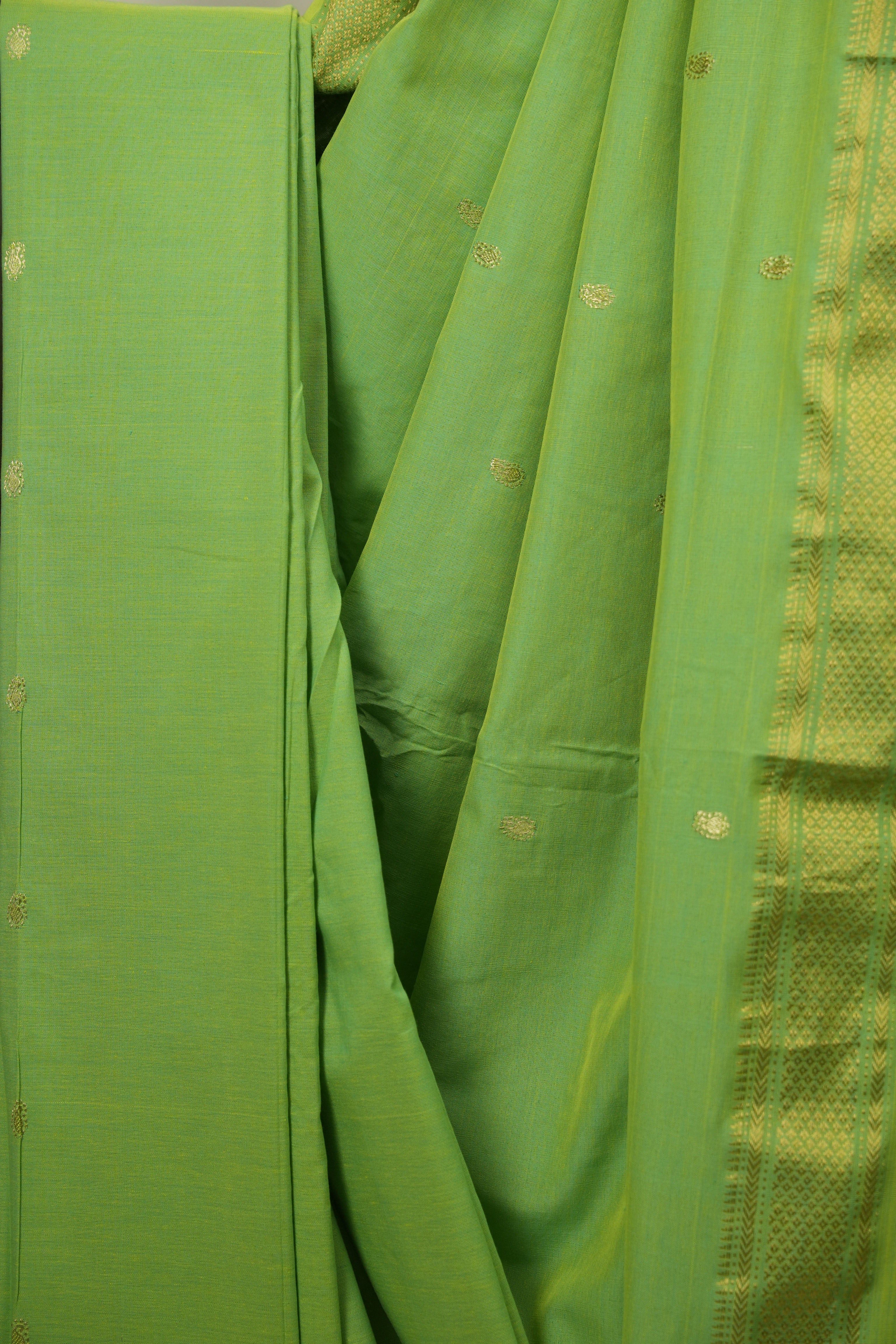 Pista Cotton Paithani Saree - SRPCPS792