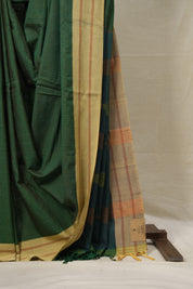 Green Stripes Cotton Ilkal Saree  - SRGSCIS666
