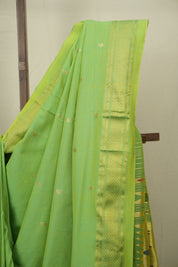 Pista Cotton Paithani Saree - SRPCPS792