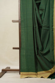 Green Stripes Cotton Ilkal Saree  - SRGSCIS666