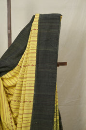 Yellow Bengal Cotton Saree - SRYBCS136