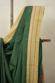 Green Stripes Cotton Ilkal Saree  - SRGSCIS666
