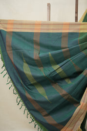 Green Stripes Cotton Ilkal Saree  - SRGSCIS666