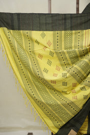 Yellow Bengal Cotton Saree - SRYBCS136