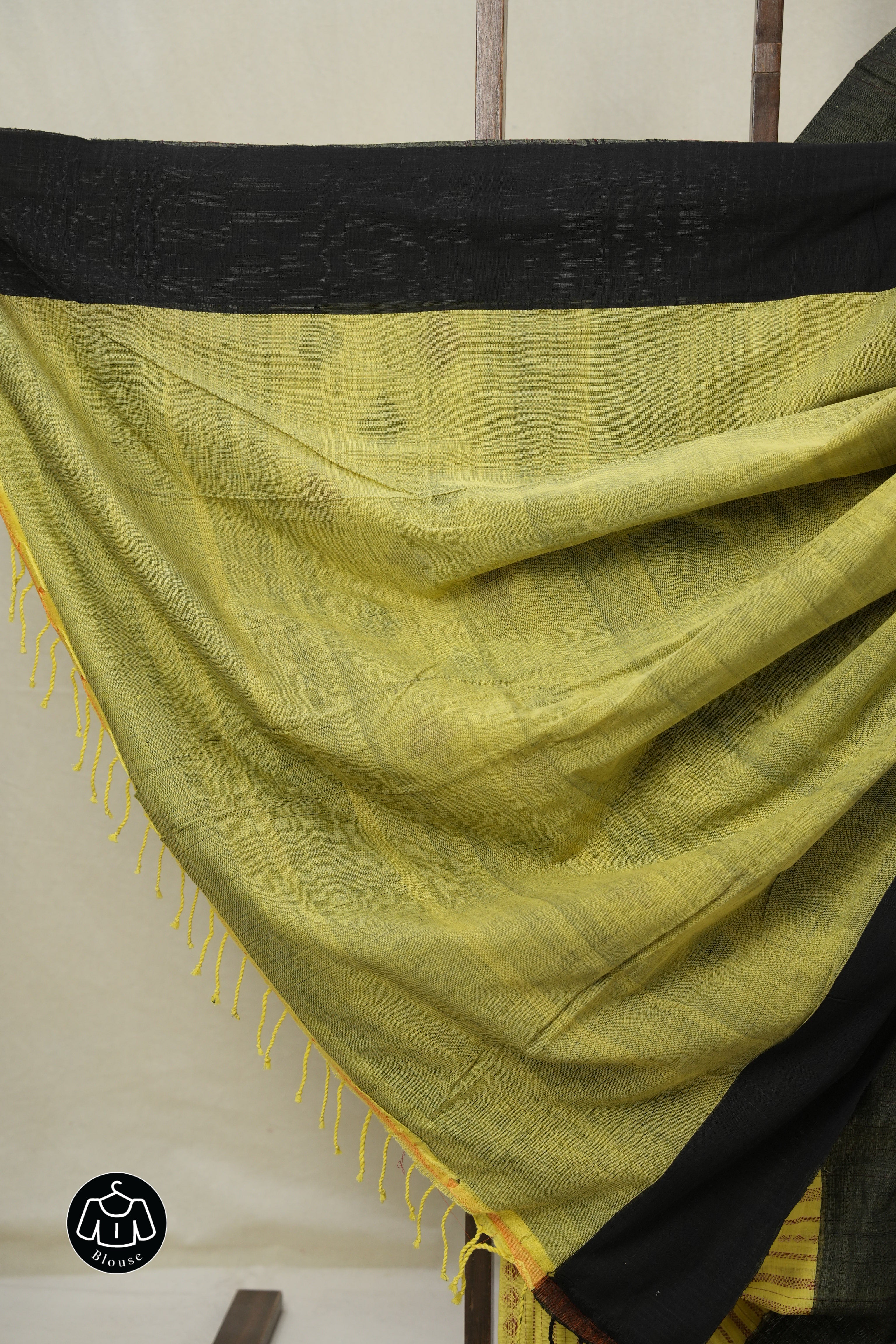 Yellow Bengal Cotton Saree - SRYBCS136