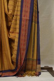 Sand Brown Bengal Cotton Saree - SRSBBCS135