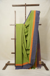 Parrot Green  Cotton Ilkal Saree  - SRPGCIS709