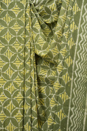 Green HBP Cotton Saree - SRGCS3793