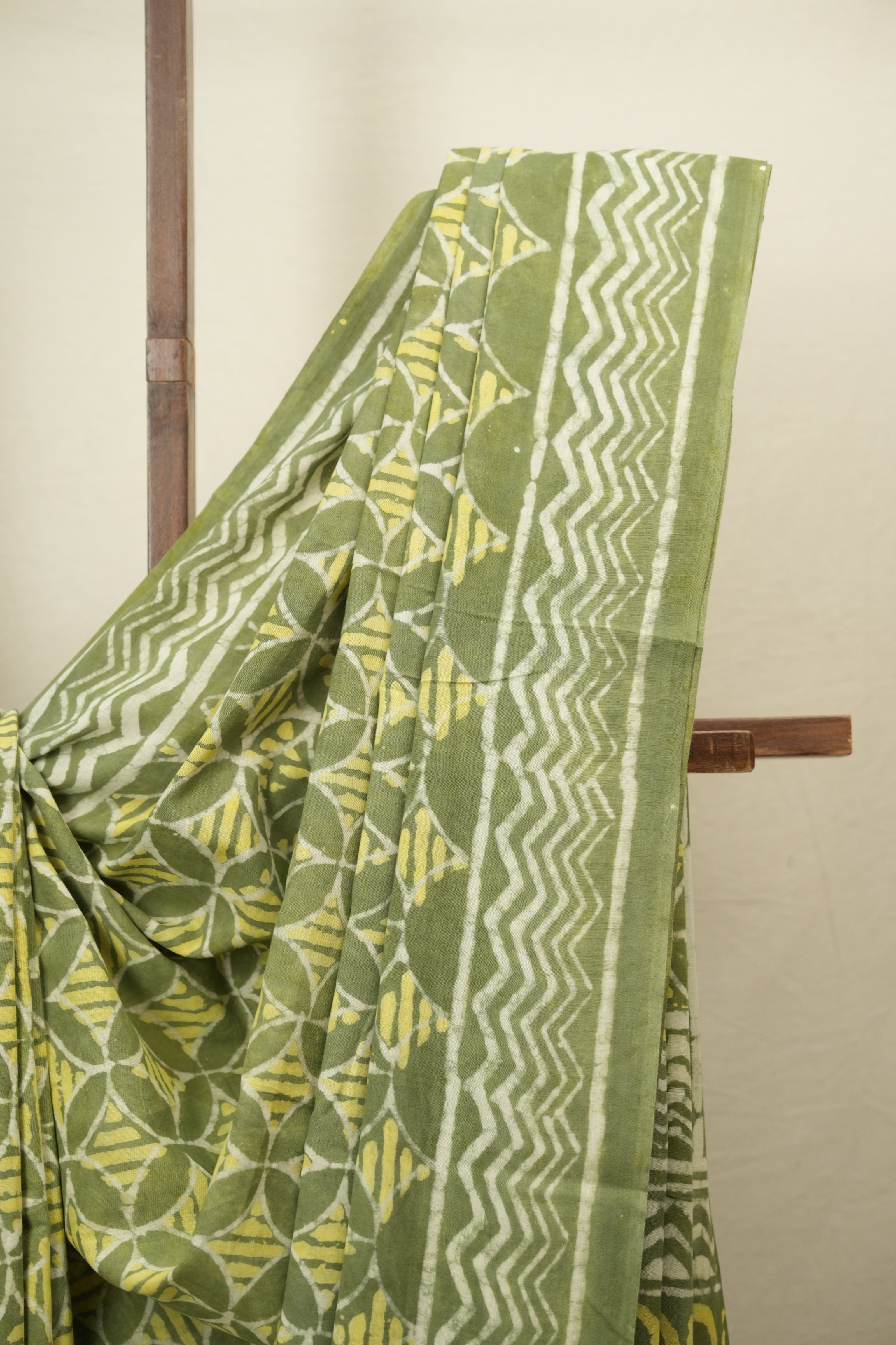 Green HBP Cotton Saree - SRGCS3793