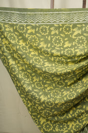 Green HBP Cotton Saree - SRGCS3793