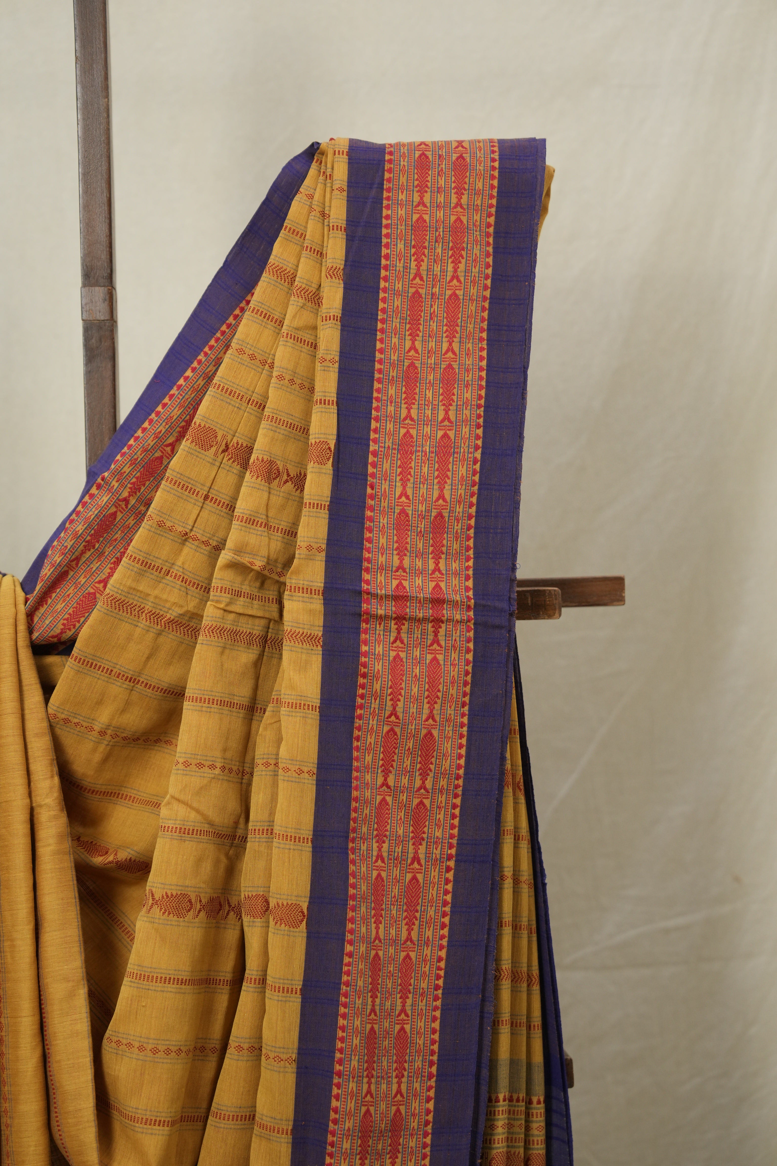 Sand Brown Bengal Cotton Saree - SRSBBCS135