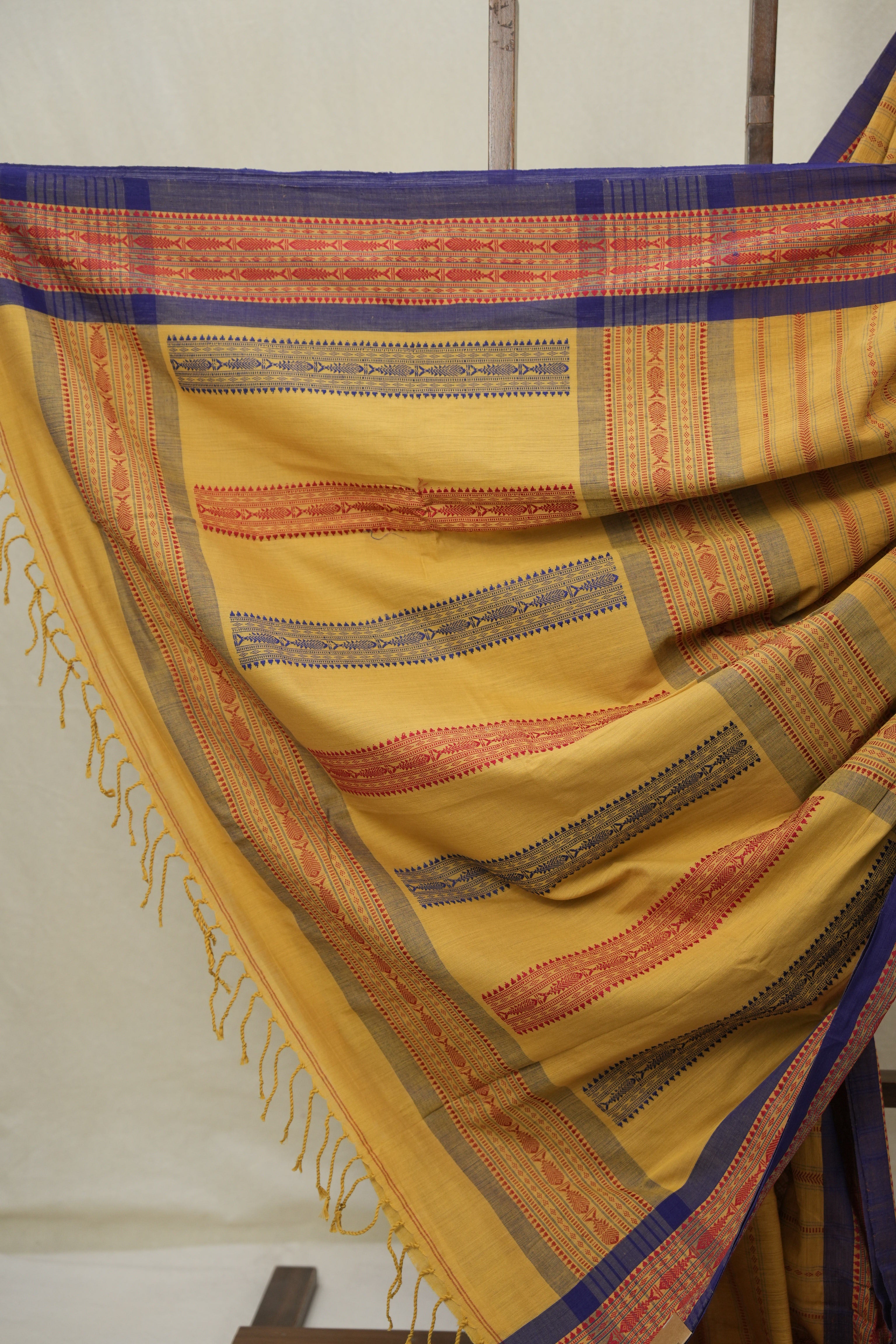 Sand Brown Bengal Cotton Saree - SRSBBCS135