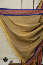 Sand Brown Bengal Cotton Saree - SRSBBCS135