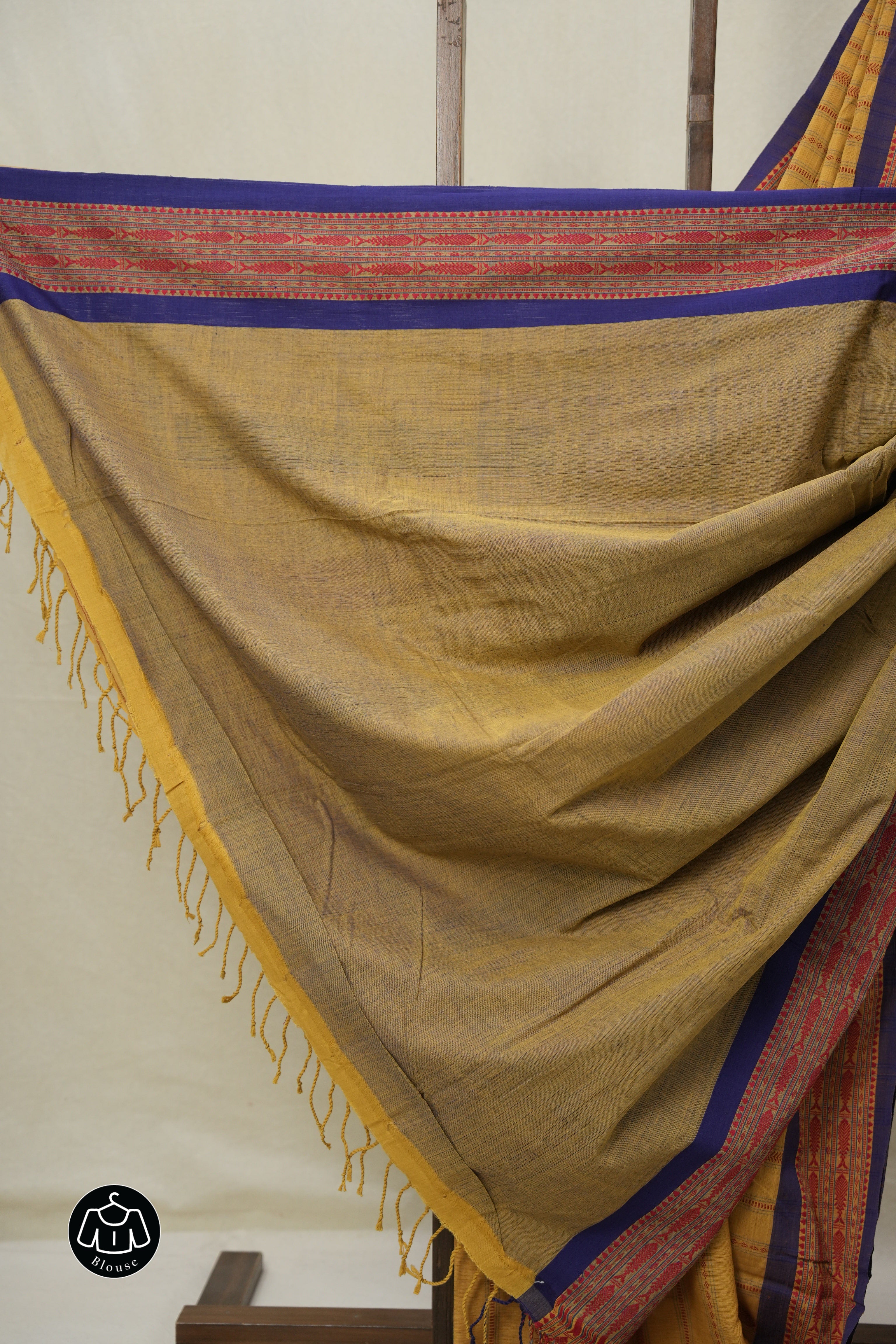 Sand Brown Bengal Cotton Saree - SRSBBCS135