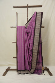 Dusty Pink Bengal Cotton Saree - SRDPBCS134