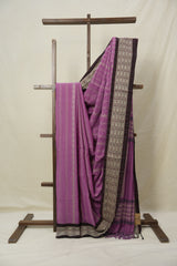 Dusty Pink Bengal Cotton Saree - SRDPBCS134