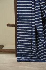 Indigo HBP Cotton Saree - SRICS3797