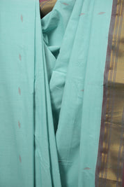 Aqua Cotton Paithani Saree - SRACPS814