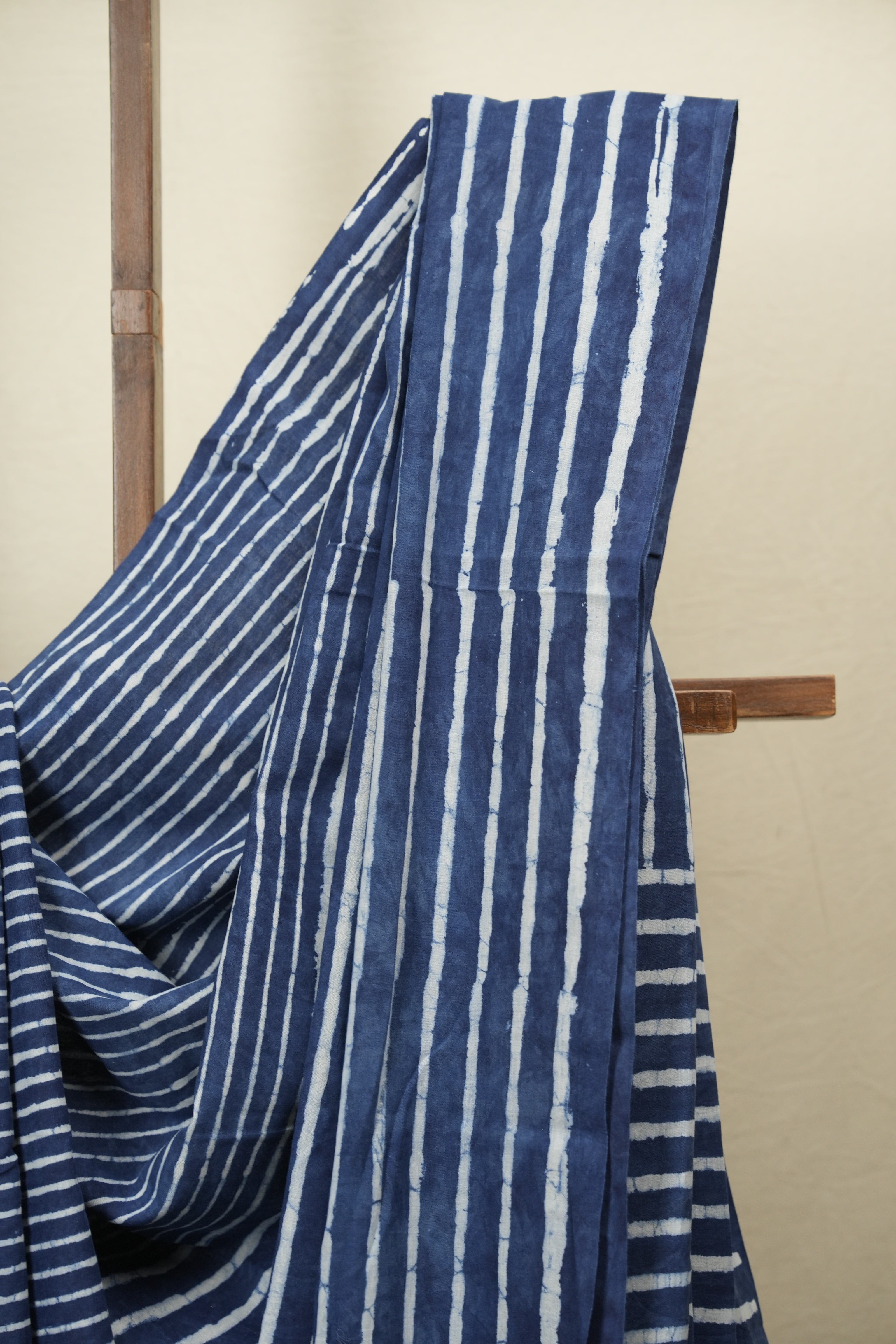 Indigo HBP Cotton Saree - SRICS3797