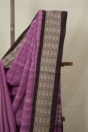 Dusty Pink Bengal Cotton Saree - SRDPBCS134