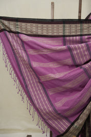 Dusty Pink Bengal Cotton Saree - SRDPBCS134