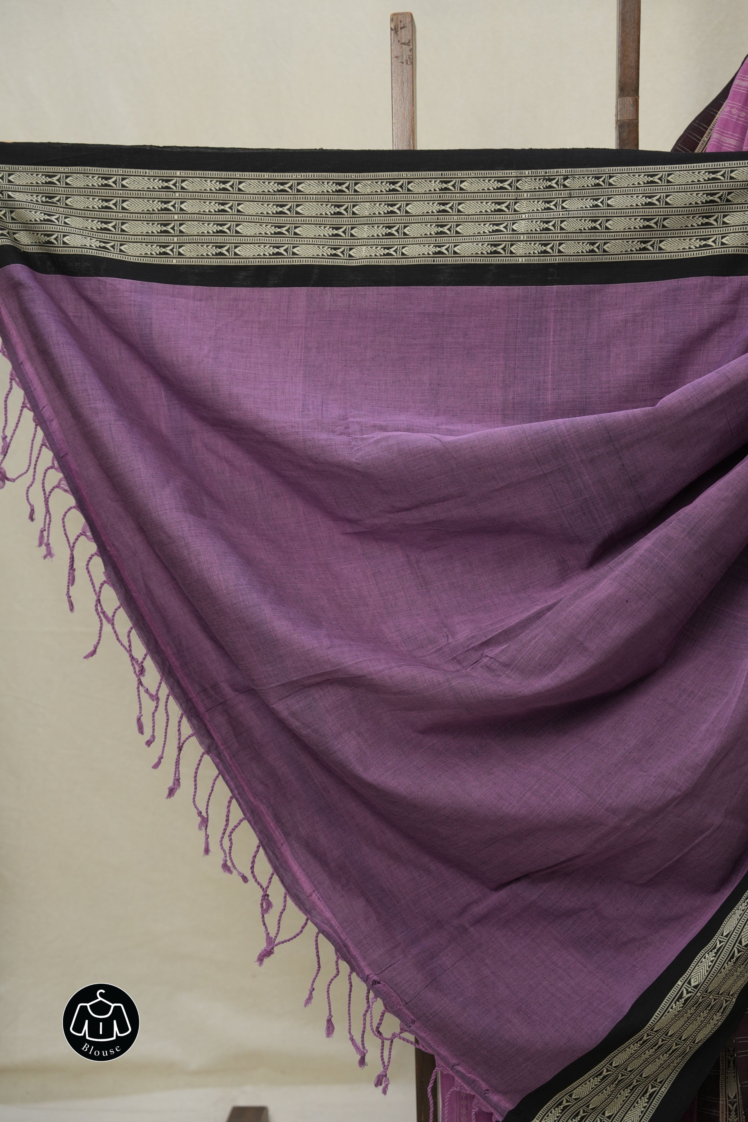 Dusty Pink Bengal Cotton Saree - SRDPBCS134