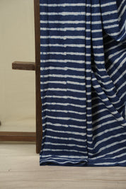 Indigo HBP Cotton Saree - SRICS3794